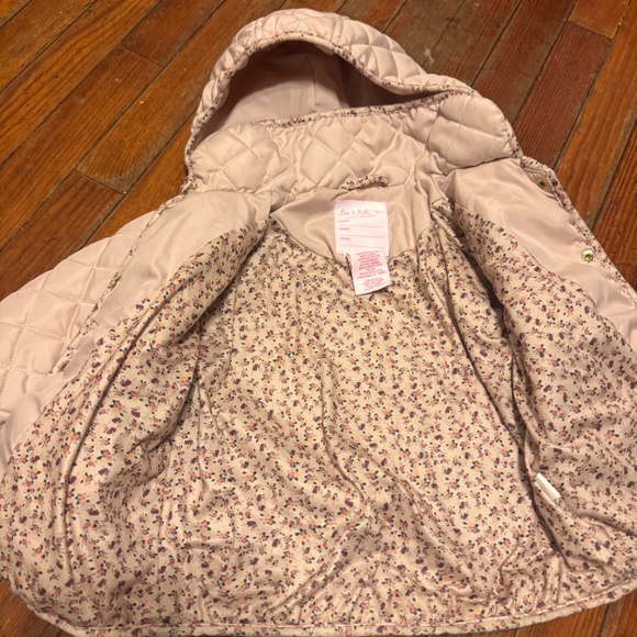 Charming Pink Quilted Jacket with hood by Liv and Lottie size 2T - Picture 3 of 4